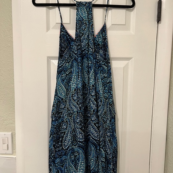 Nanette Lepore - Indigo Paisley Mini Dress Halter Beach Coverup - Picture 9 of 10